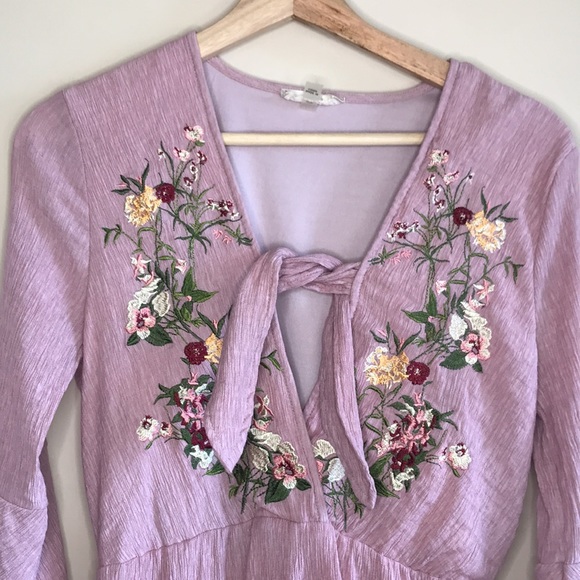 Altar'd State Dresses & Skirts - Altar'd State floral embroidered romper